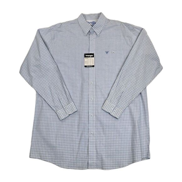 Wrangler 20X Competition Shirt Mens 2XT Plaid Western Rodeo Button New - Picture 2 of 16